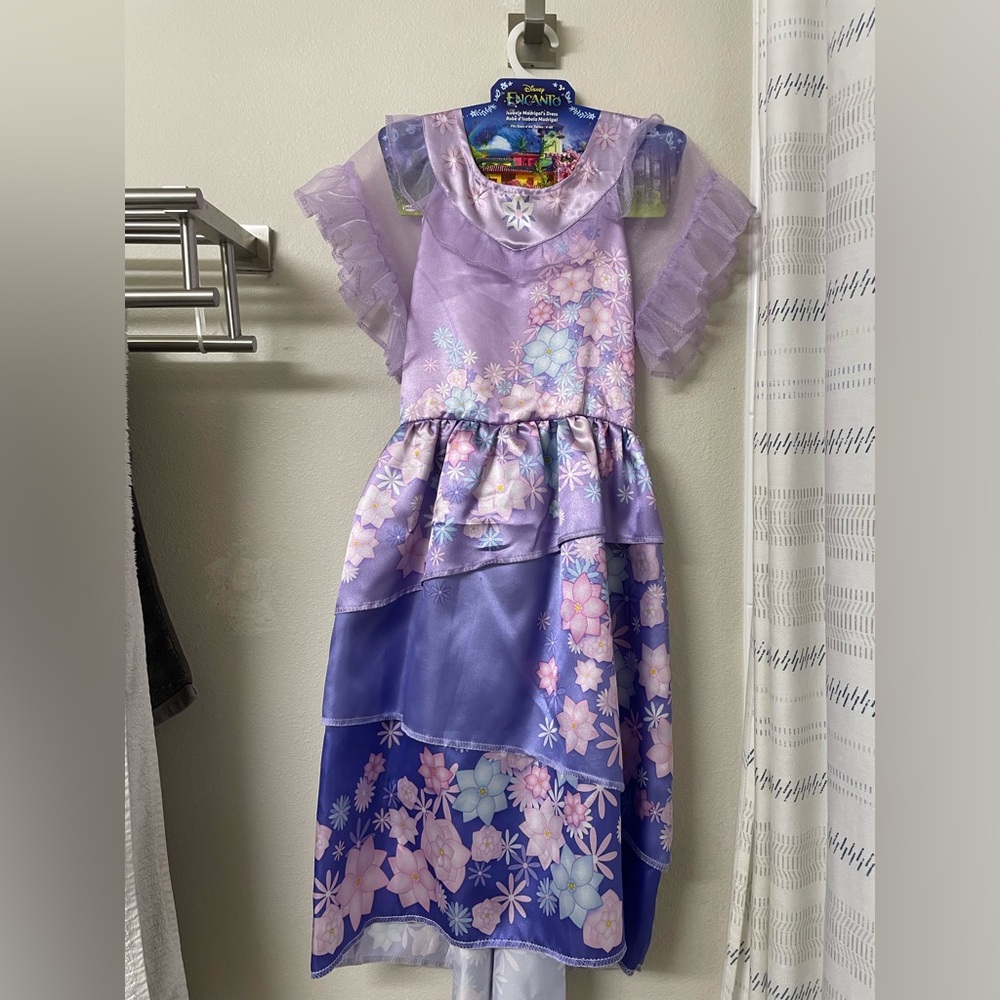 Encanto Isabela Floral Purple Layered Dress